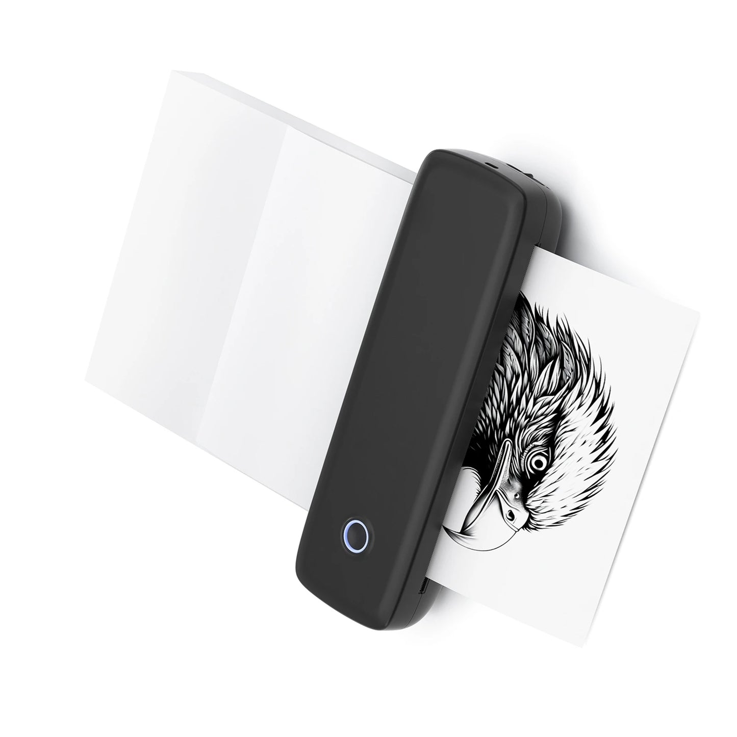 A4 Portable Thermal Transfer Printer Wireless&USB Connect with Mobile Computer 56mm/77mm/107mm/210mm/216mm for Office School