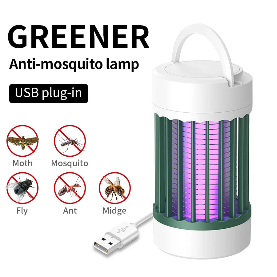 Electric Anti Mosquito Bulb Lamp Outdoor Portable Camping Indoor Bedroom USB Rechargeable Anti Mosquito Light Insect Trap Zapper