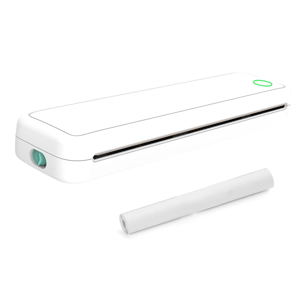 A4 Portable Thermal Printer Inkless BT Thermal A4 Mobile Printer with Printing Paper Min Portable A4 Label Maker Home Office Use