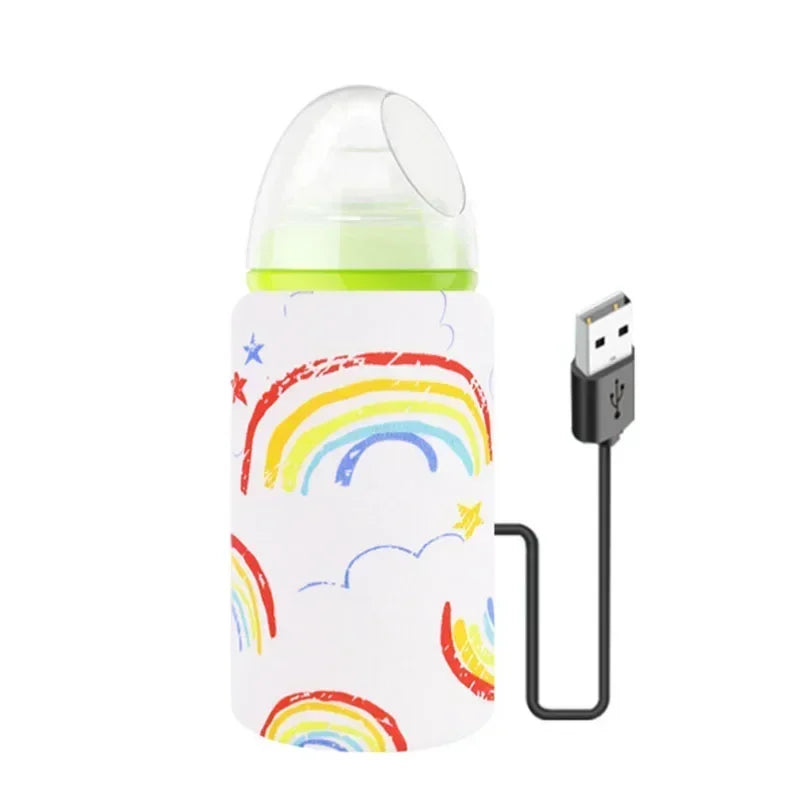 Infant Usb Milk Water Bottle Warmer Travel Stroller Insulated Baby Nursing Bottle Heater Newborn Infant Portable Bottle Warmers