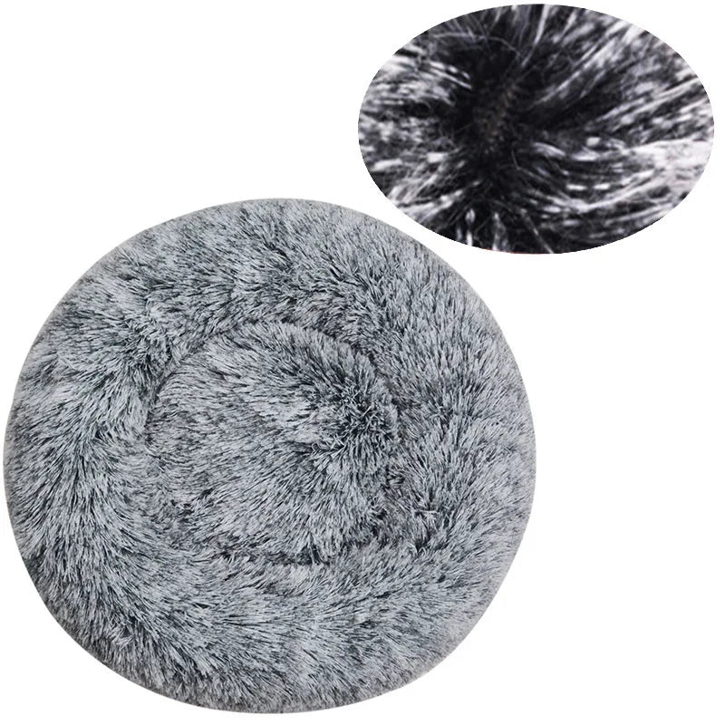 Winter Warm Round Pet Bed – Small to Large Dogs & Cats