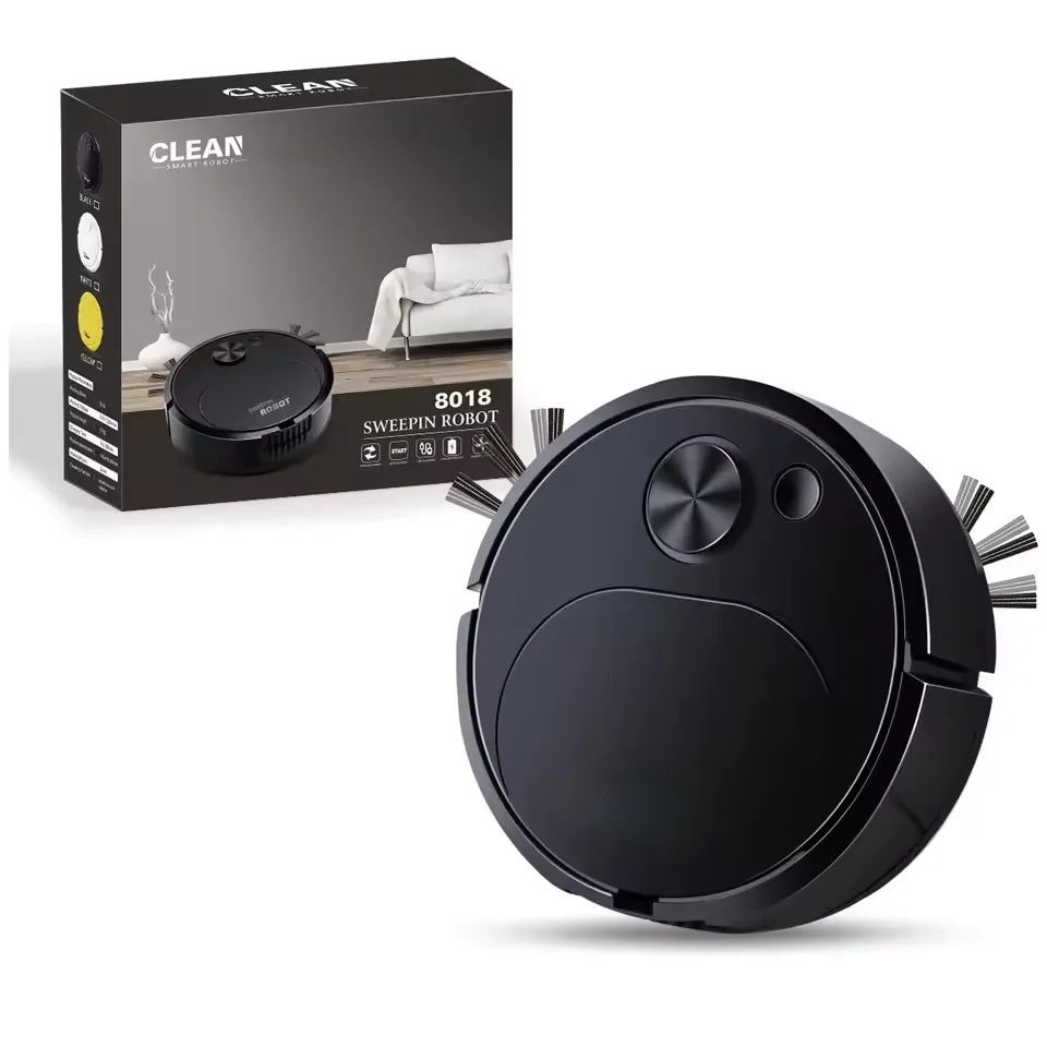 Smart USB-Charging Robotic Vacuum Cleaner for Floors, Carpets, and Pet Hair.