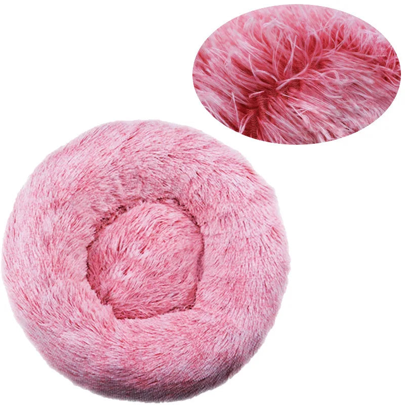 Winter Warm Round Pet Bed – Small to Large Dogs & Cats