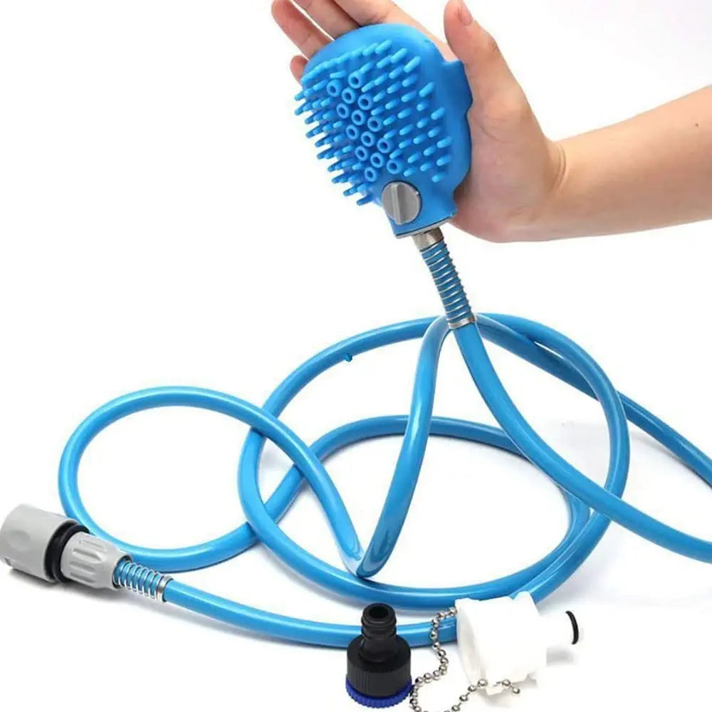 Pet Dog Shower Head Dogs Wash Clean Massage Tool Pet Bath Tool Shower Sprayer with Brush for Dog Cleaning Massage Indoor Outdoor