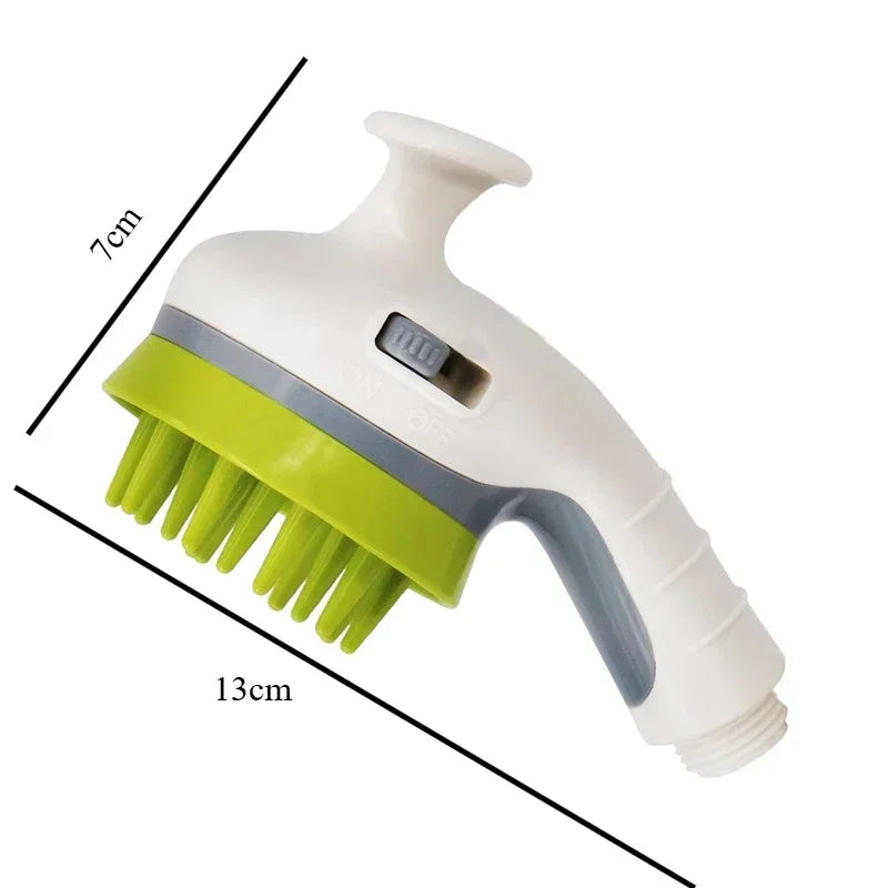 Pet Shower Sprayer Dog Wash Dogs Bath with Massage Brush Pets Washing Supplies Cat Shower Sprinkler Cleaner Comfortale Bath Tool