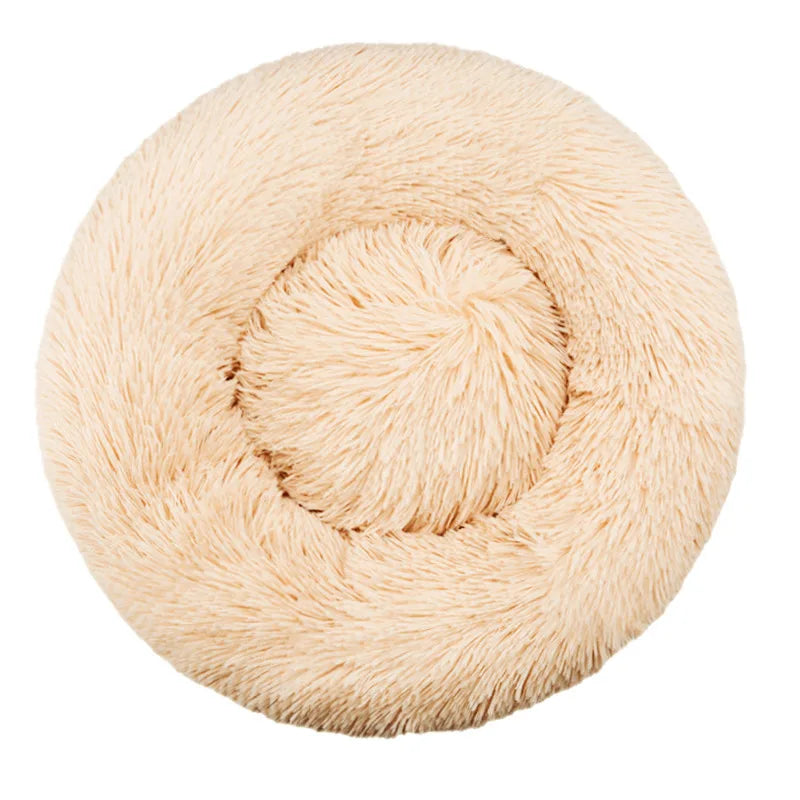 Winter Warm Round Pet Bed – Small to Large Dogs & Cats