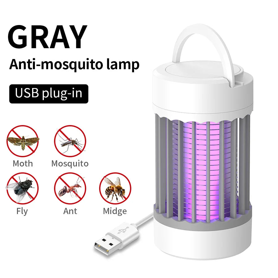 Electric Anti Mosquito Bulb Lamp Outdoor Portable Camping Indoor Bedroom USB Rechargeable Anti Mosquito Light Insect Trap Zapper