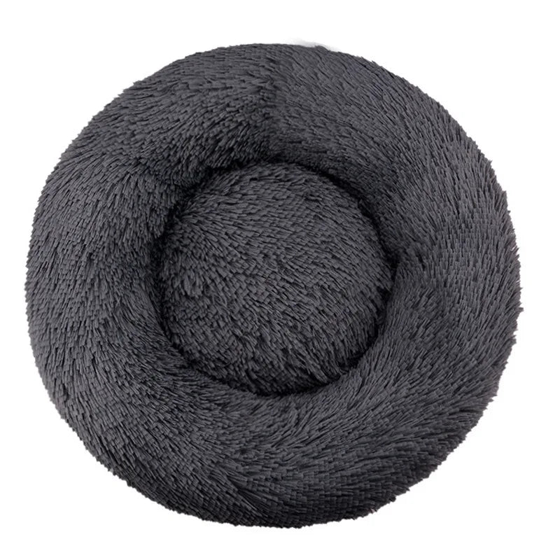 Winter Warm Round Pet Bed – Small to Large Dogs & Cats