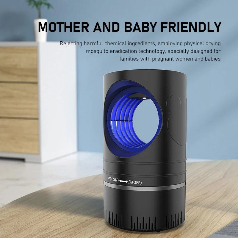 Portable Usb Electric Mosquitoes Killer Lamp Household Indoor Attractant Fly Trap For Mosquitoes Indoor Trap Light Lamp Suction