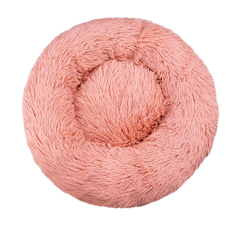 Winter Warm Round Pet Bed – Small to Large Dogs & Cats