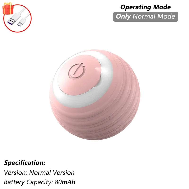 Smart Pet Toy Ball – Automatic Rolling with Tail for Cats & Dogs