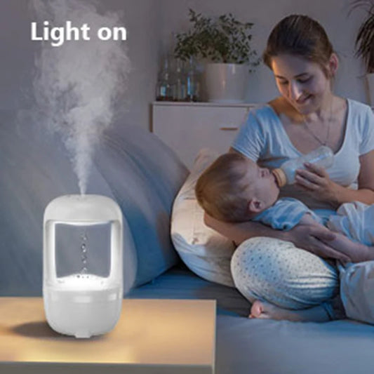 Mini Glow-In-The-Dark Anti-Gravity Humidifier – Whisper Quiet & Compact
