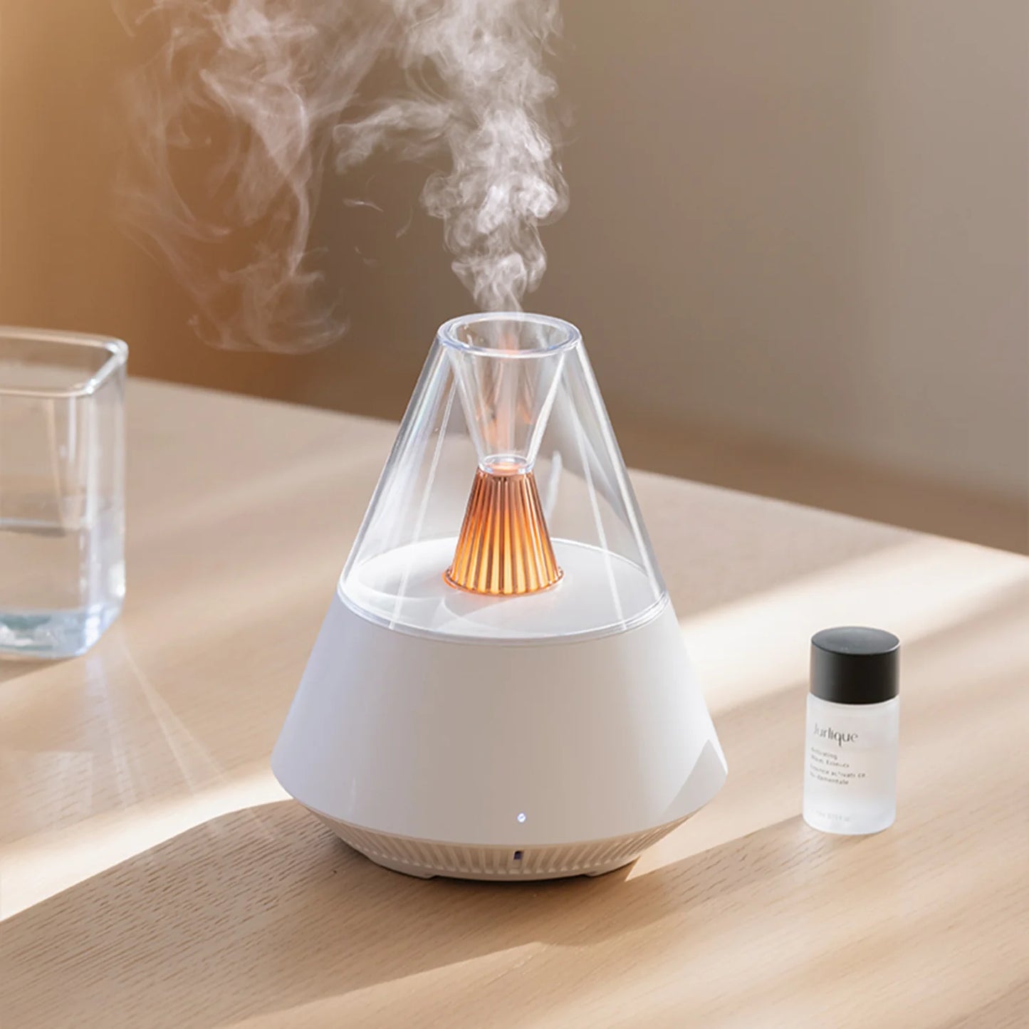 Kinyilo 150 ml Modern Aroma Diffuser – Candlelight Glow & Remote Control