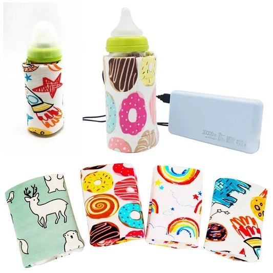 Infant Usb Milk Water Bottle Warmer Travel Stroller Insulated Baby Nursing Bottle Heater Newborn Infant Portable Bottle Warmers