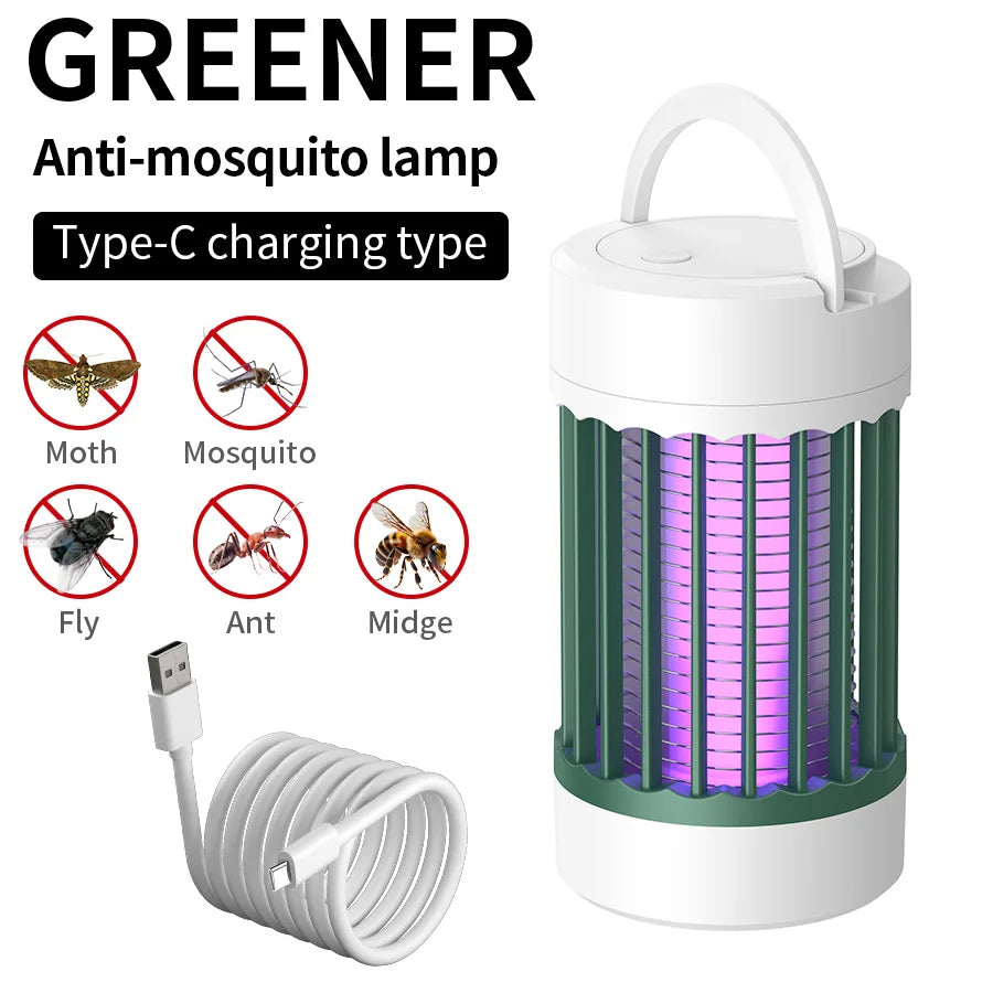 Electric Anti Mosquito Bulb Lamp Outdoor Portable Camping Indoor Bedroom USB Rechargeable Anti Mosquito Light Insect Trap Zapper