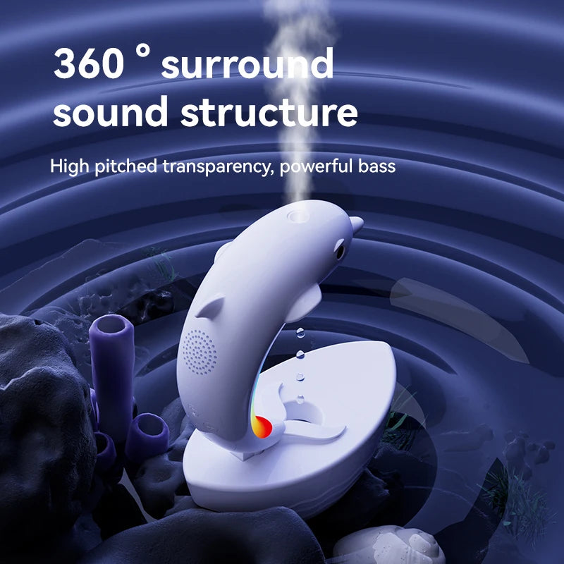 Dolphin Dreamscape Anti-Gravity Humidifier + Bluetooth Speaker & Mood Light