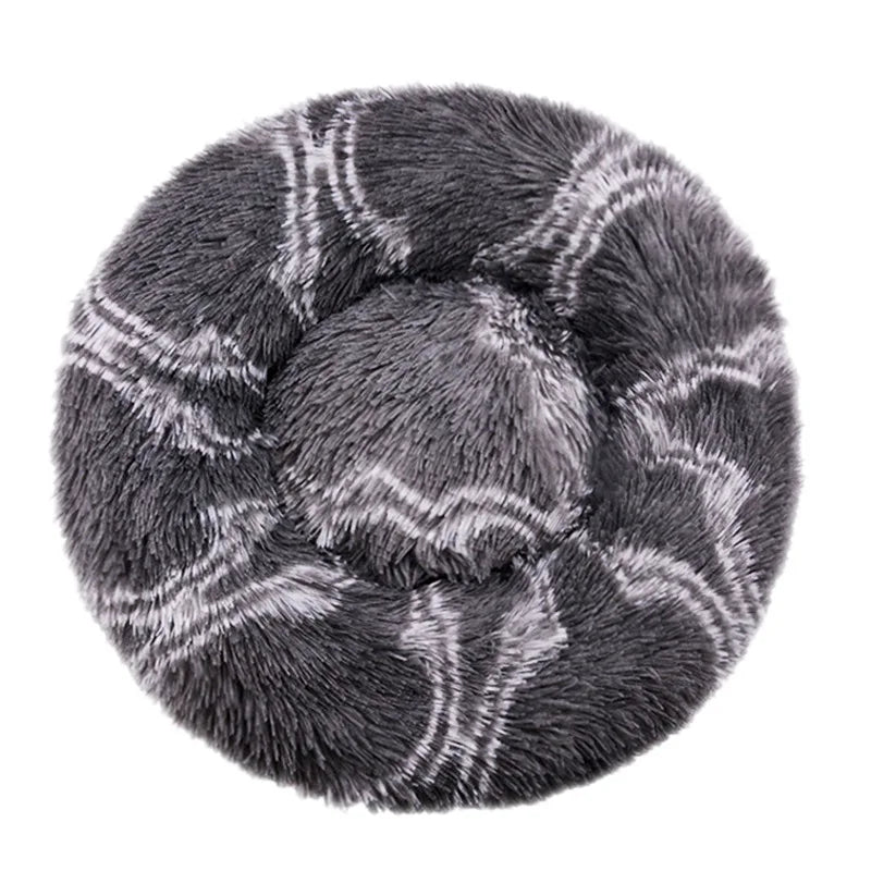 Winter Warm Round Pet Bed – Small to Large Dogs & Cats
