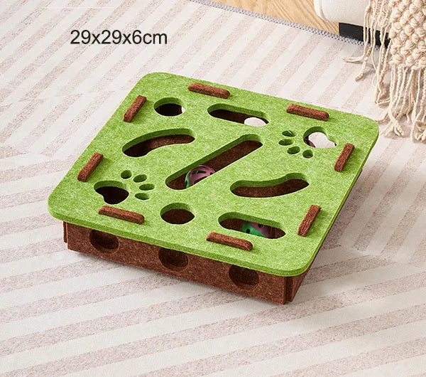 Cat Puzzle Maze Toy Kit with Bell Ball – Interactive & Fun
