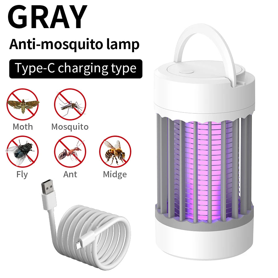 Electric Anti Mosquito Bulb Lamp Outdoor Portable Camping Indoor Bedroom USB Rechargeable Anti Mosquito Light Insect Trap Zapper