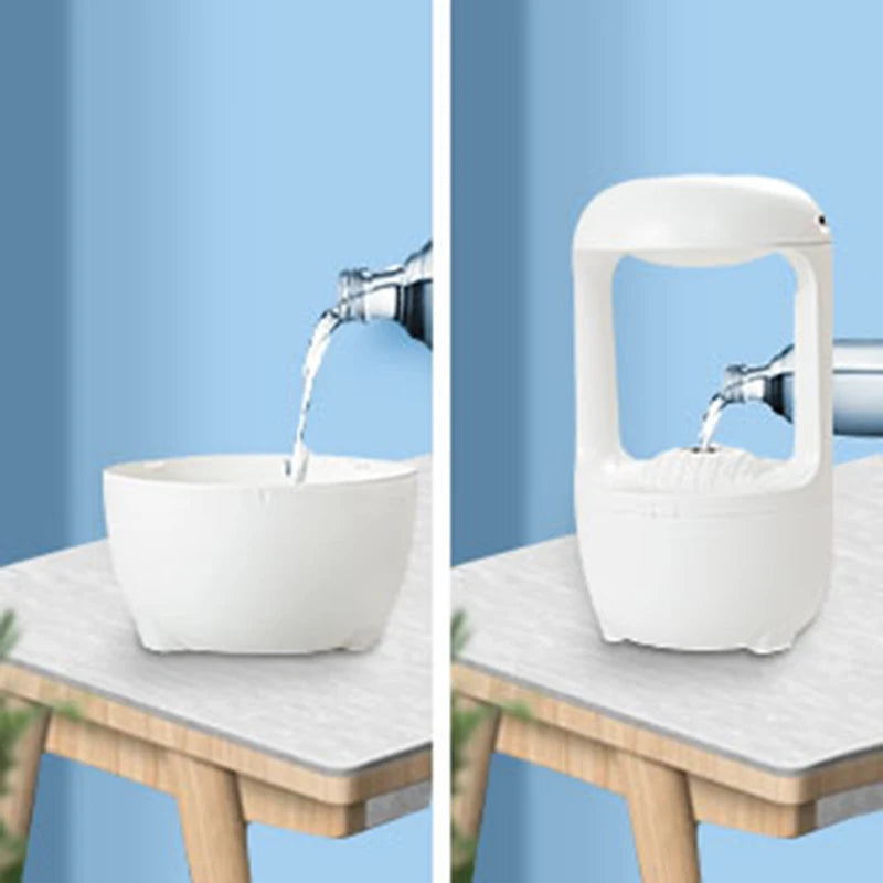Mini Glow-In-The-Dark Anti-Gravity Humidifier – Whisper Quiet & Compact