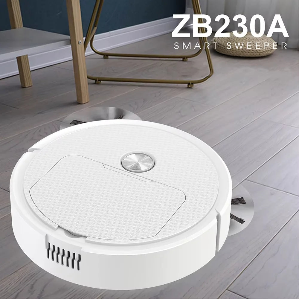 Smart USB-Charging Robotic Vacuum Cleaner for Floors, Carpets, and Pet Hair.