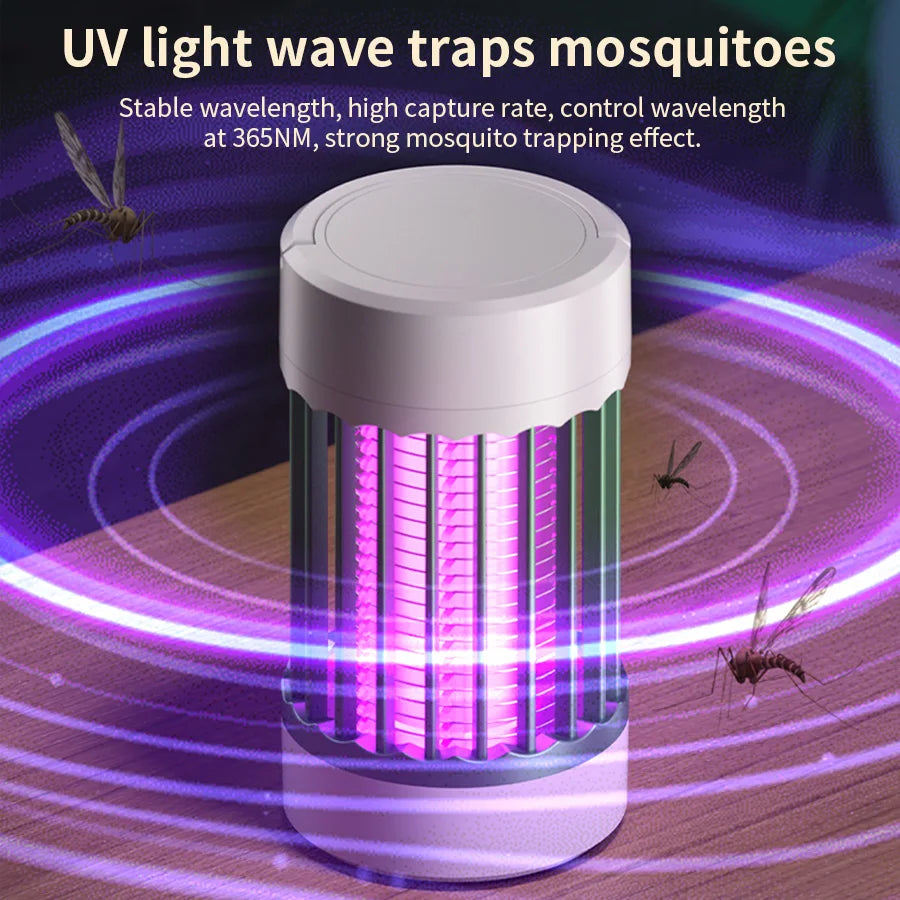 Electric Anti Mosquito Bulb Lamp Outdoor Portable Camping Indoor Bedroom USB Rechargeable Anti Mosquito Light Insect Trap Zapper