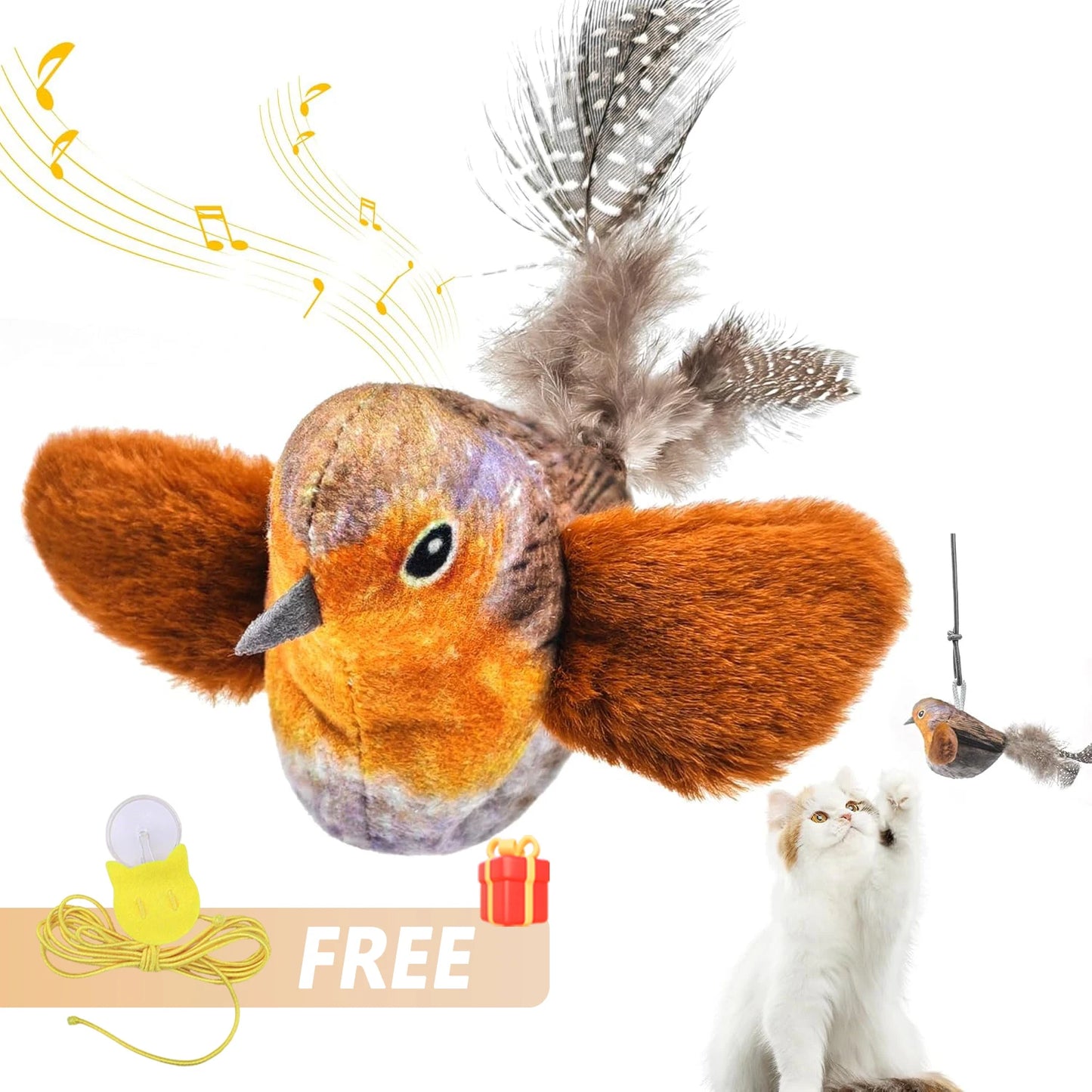Smart Pet Toy Ball – Automatic Rolling with Tail for Cats & Dogs