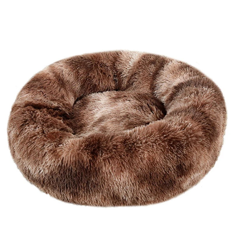 Winter Warm Round Pet Bed – Small to Large Dogs & Cats