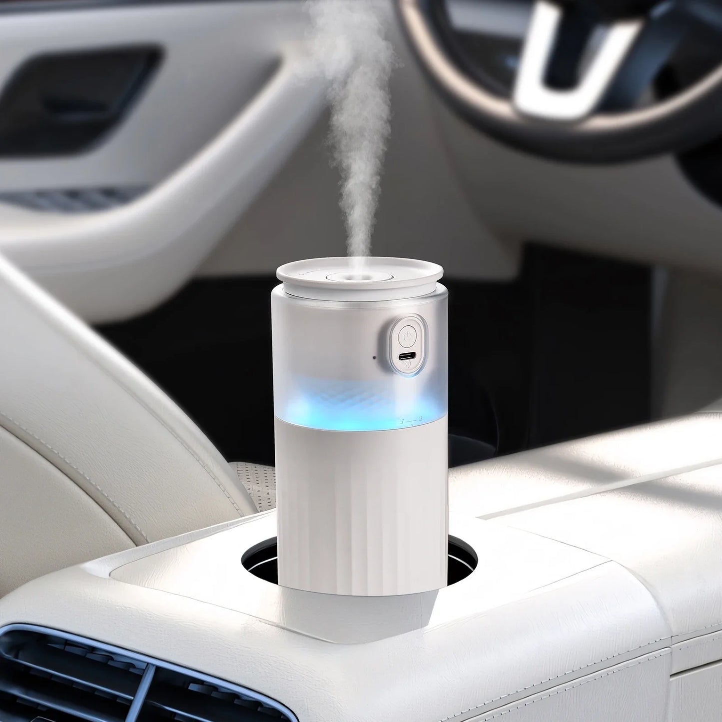 Hipacool Car/Home Humidifier – LED, Aroma & Air Purifier