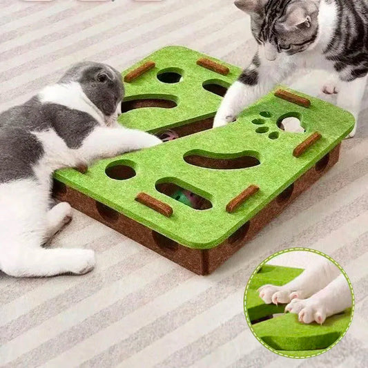 Cat Puzzle Maze Toy Kit with Bell Ball – Interactive & Fun
